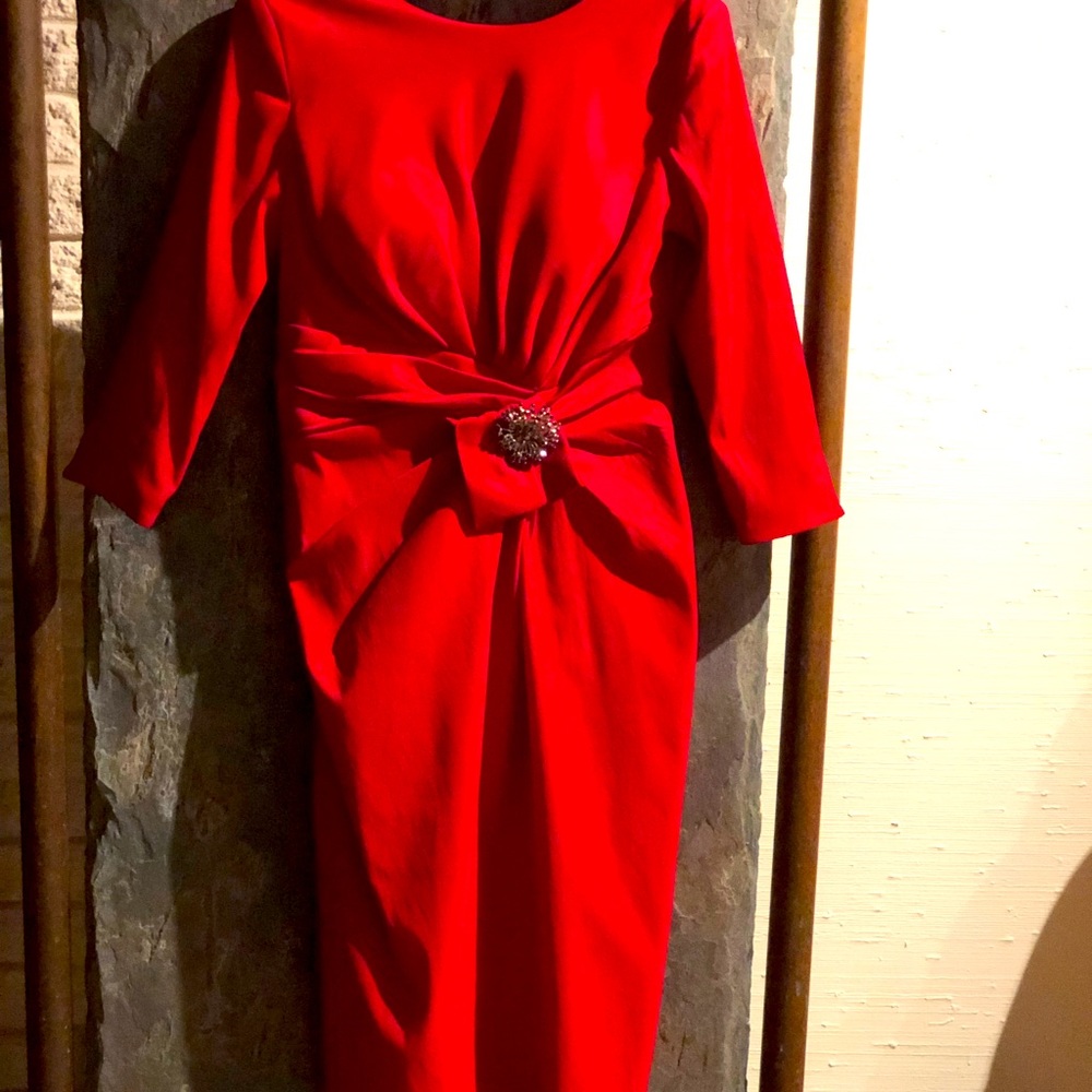 After five red dress